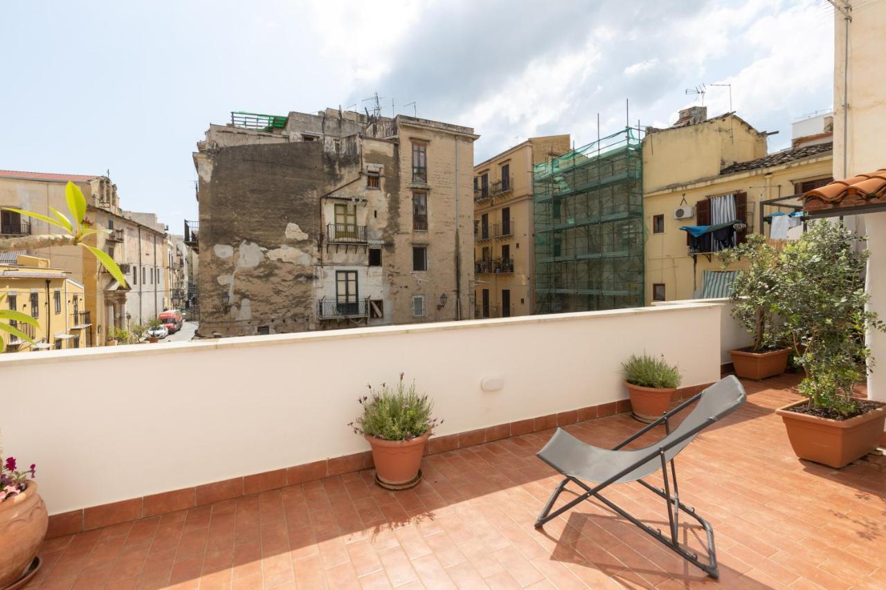 Appartement La Casa Del Cacciatore - Alloggio Con Terrazzo à Palerme Extérieur photo